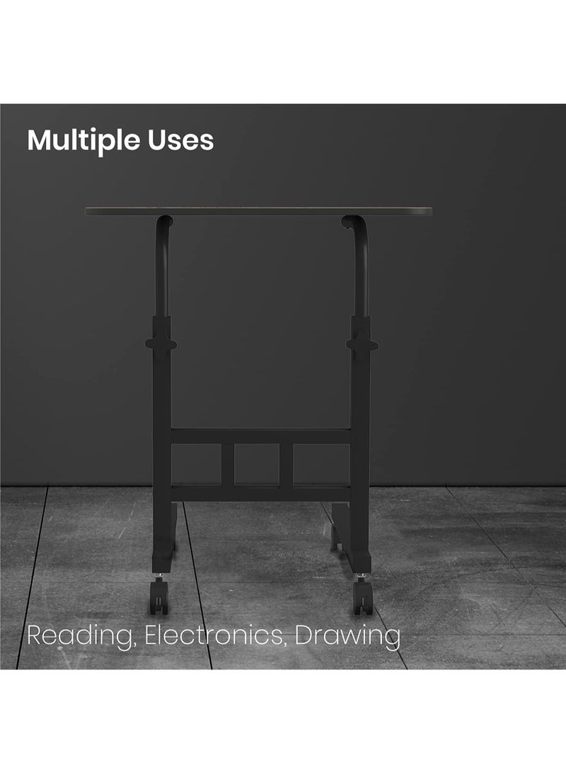 بورترونيكس Portronics My Buddy D Wood Multipurpose Movable & Adjustable Table for Computer & Laptop(Brown) - Image 4